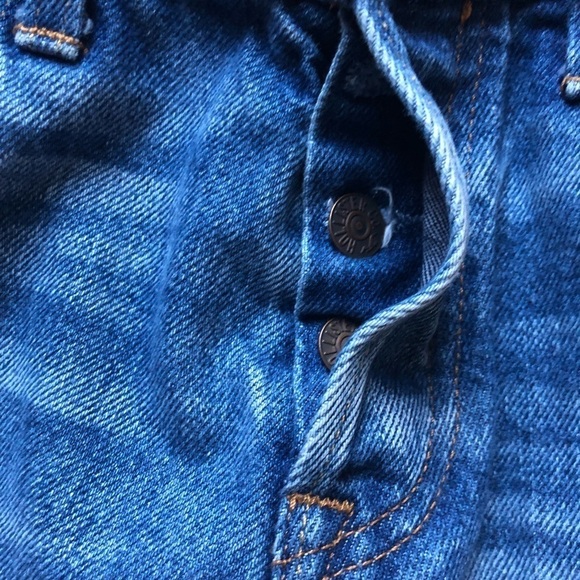 Hollister Slim Straight Distressed 100% Cotton Button-Fly Jean Med Wash 32x32 - Picture 6 of 6